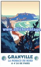 Affiche Poster Bretagne Normandie Cotentin Granville