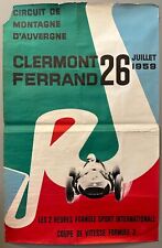 Affiche Poster Clermont Ferrand 1959