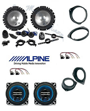 Alpine Sxe-1750s Audiodesign Pk 100 Set 6 Haut Parleur Fiat 500 Conn / Brkt A/p