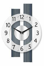 Ams -wanduhr Anthracite Radio 41cm- 5876 Moderne Horloge Murale Avec Funkwerk,
