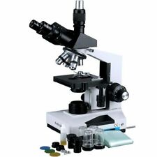 Amscope 40x-1600x Trioculaire Composé Microscope Simul-focal Lab Clinique Divers