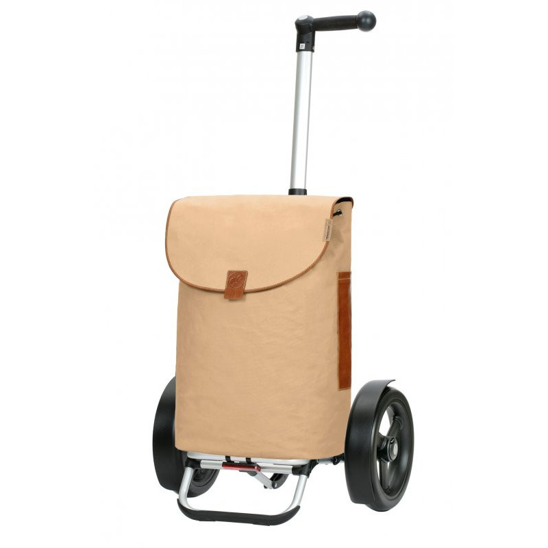 andersen chariot de courses - collection tura shopper design saira - 55l - beige