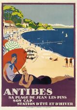Antibes Juan Les Pins R656 - Poster Hq 40x60cm D'une Affiche Vintage