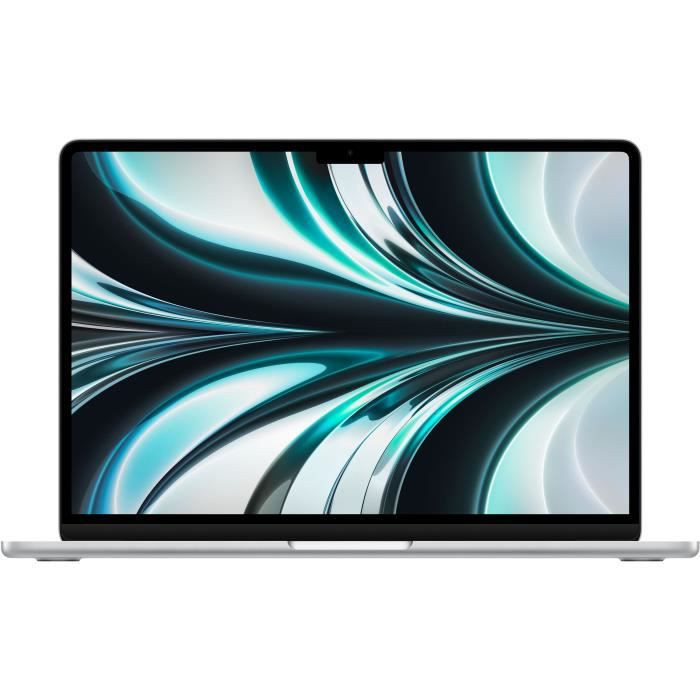 apple macbook air ordinateur portable 34,5 cm (13.6) m m2 8 go 256 go ssd wi-fi 6 (802.11ax) macos monterey argent