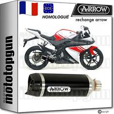 Arrow Pot Echappement Approuve Thunder Aluminium Noir C Yamaha Yzf-r 125 2013 13