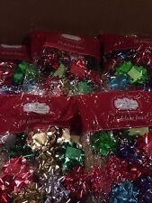 Assorted Christmas Deluxe Bows--lot Of 5 Bags (90 Bows Total) New