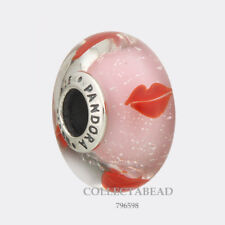 Authentic Pandora Silver Murano Kisses All Around Bead 796598