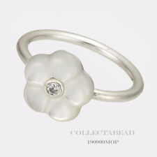 Authentic Pandora Silver Luminous Florals Mop Cz Ring Size (9) 60 190999mop