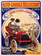 Auto Garage Bellecour Lyon Read-poster Hq 45x60cm D'une Affiche Vintage