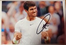 Autograph Carlos Alcaraz Foto Tennis Hand Signed 1 Atp Masters 1000 Spain Madrid