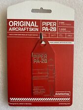 Aviationtag Piper Pa-28 D-ebri Red Tag Rare !!!