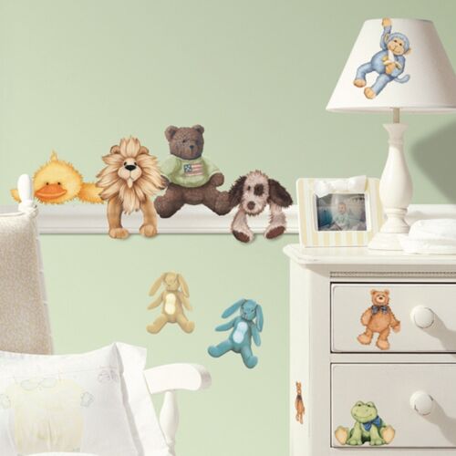 Baby Animals Wall Stickers 23 New Stuffed Animal Decals Boys Girls Nursery Decor