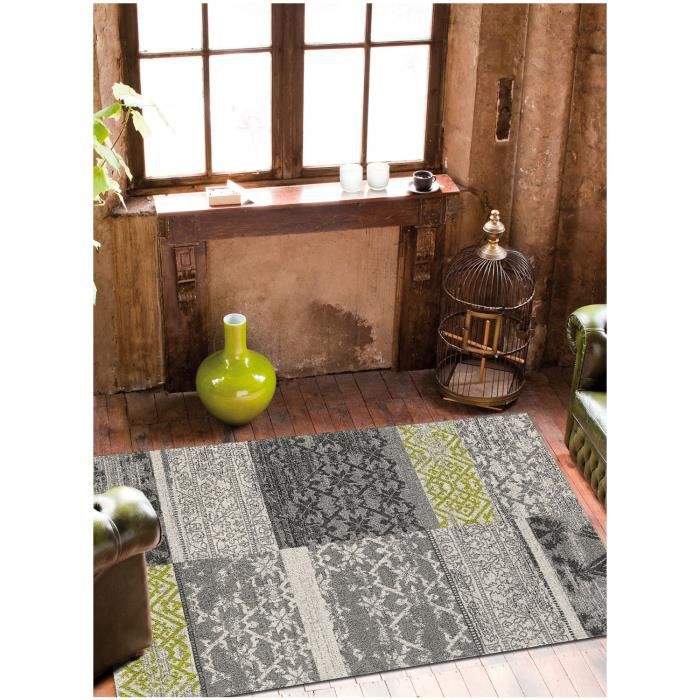 bae deco tapis orient style - 120x170 cm - teopatch gris - polypropylÃ¨ne - un amour de tapis