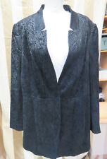 Basler Garnet Femmes Blazer Noir Motif Taille 48 Neuf Avec Étiquette