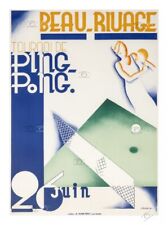 Beau Rivage Ping Pong R10 - Poster Hq 40x60cm D'une Affiche Vintage