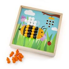Bigjigs Toys, Garden Art Peg Puzzle, Wooden Toys, Wooden Puzzles, Wooden Peg Puz