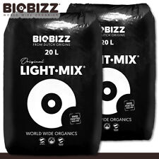 Biobizz 2 X 20 L Lumière-mix Organique Pflanzerde Cultiver Erde Avec Perlite