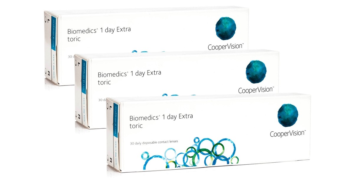 biomedics 1 day extra toric coopervision (90 lentilles)