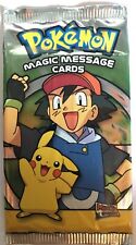 Booster Pack Topps Ash Pikachu Magic Message Card Merlin Pokemon Neuf Mint 2006