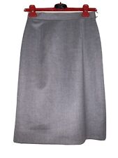 Boutique Moschino Womens Gray Wool Lined Business Pencil Skirt 6 Small Msrp $450