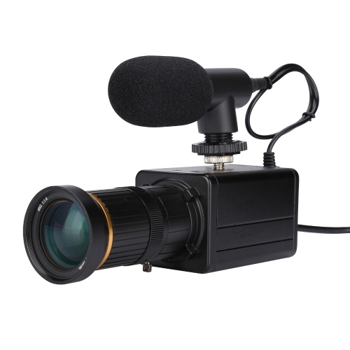 cafago caméra hd 4k caméra d'ordinateur usb webcam optique 10x zoom manuel réparation de l'exposition automatique avec microphone