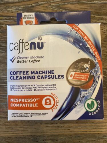 Caffe Nu Nespresso Coffee Machine Cleaning Capsules - Set Of 5