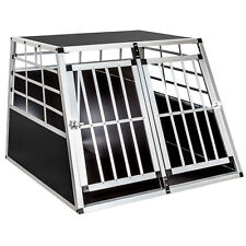 Cage Box Caisse De Transport Chien Mobile Aluminium Double Nouveau