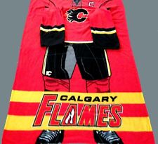 Calgary Flames Blanket Sleeves Cuddle Snuggler Free Shipping Nhl Uniform Hockey