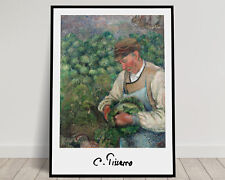 Camille Pissarro: Le Jardinier, Vieux Paysan Avec Chou, Affiche Décoration