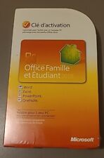 Carte Clé De Produit Microsoft Office Famille Et Étudiant 2010 