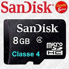 Carte Mémoire Sandisk 8 Go Gb Micro Sdhc - Dispo Aussi En : 4 16 32 64 128 Giga