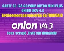Carte Micro Sd 128 Go Miyoo Mini Plus Onion Os 4.3 Plug & Play & Jeux à Gogo