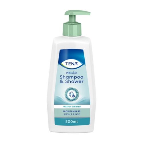 Case Saver Tena Shampoo And Shower Gel 500ml (case Of 10)