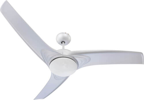 Ceiling Fan Light With Remote Control Primo Silver 132cm 52