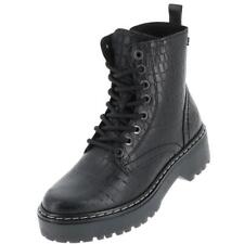 Chaussures Montantes Bull Boxer Boot W Noir Cuir 46949 - Neuf