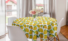 Citrons Nappe Ronde Couleurs Citrus Art Energetic