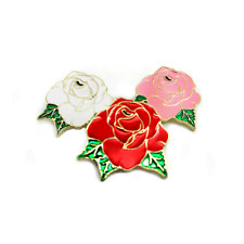 Classic Bloom Rose Soft Enamel Lapel Pin 1 Inch For Jackets, Backpacks Cute Gift
