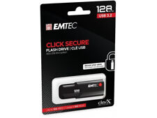 Clé Usb 128gb Emtec B120 Click Secure Usb 3.2 (100mb/s)
