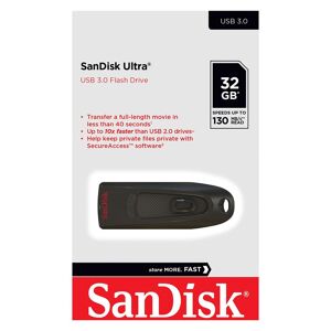 Clé Usb 3.0 Sandisk Ultra 32 Go Argent