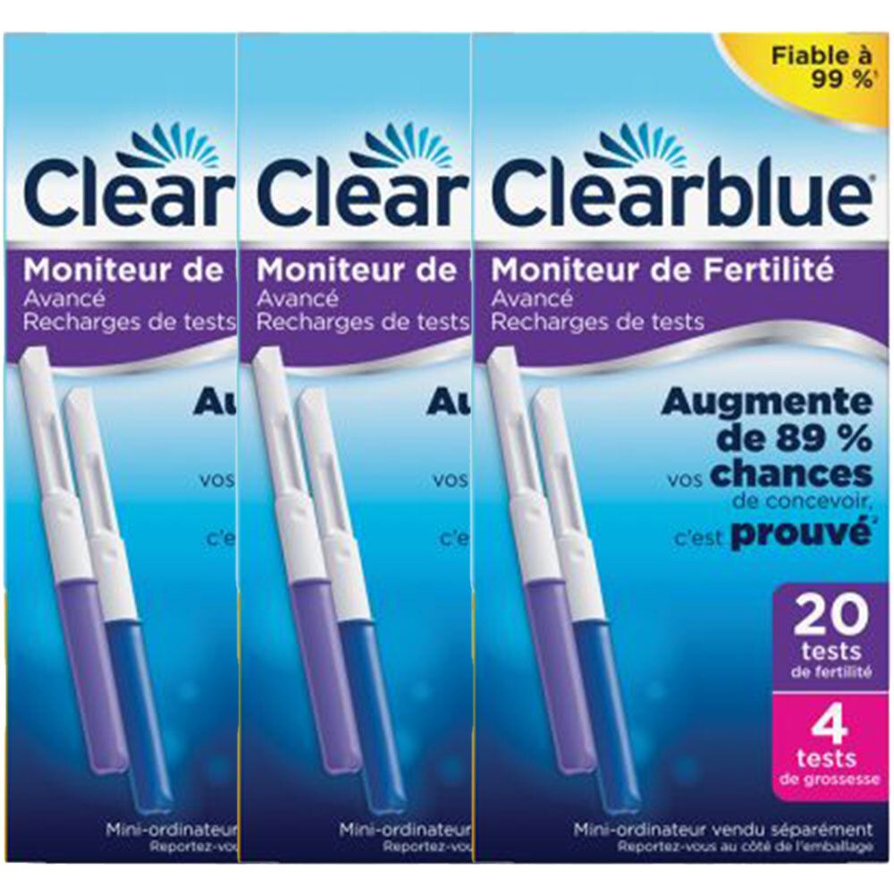clearblue Â® moniteur de fertilitÃ© avancÃ© recharge test donna