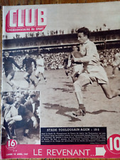 Club L'hebdomadaire Du Sport N°39 - 1947 - Stade Toulousain Champion De France