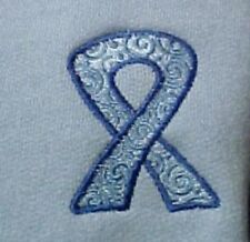 Colon Cancer Sweatshirt 2xl Blue Awareness Ribbon Light Blue Crew Neck New