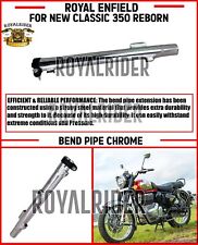 Compatible Avec Royal Enfield New Classic 350 Reborn Bend Pipe Chrome