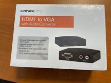 Convertisseur Kanexpro Hdmi Vers Vga Avec Extracteur Audio Incl. Psu Ovp