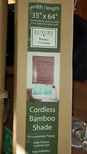 Cordless Bamboo Shades, Blinds, Open Box, No Mounting Hardware Or Instructions. 