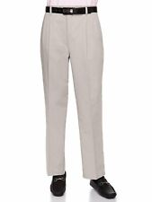 Cotton Twill Pants For Men Pleat-front Traditonal Fit By Aka
