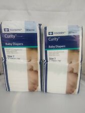 Covidien Curity Baby Diapers 80008a Size 1 Hook And Loop 80 Count See Desc.
