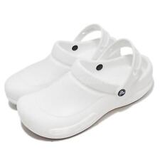Crocs Bistro White Black Men Unisex Slip On Sandals Chef Shoes 10075-100