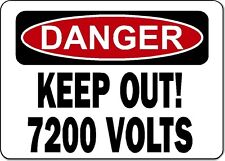 Danger Keep Out 700 Volts Osha Safety Sign Decal Sticker