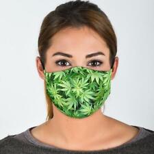 Dank Master Green Weed Leaf Face Mask